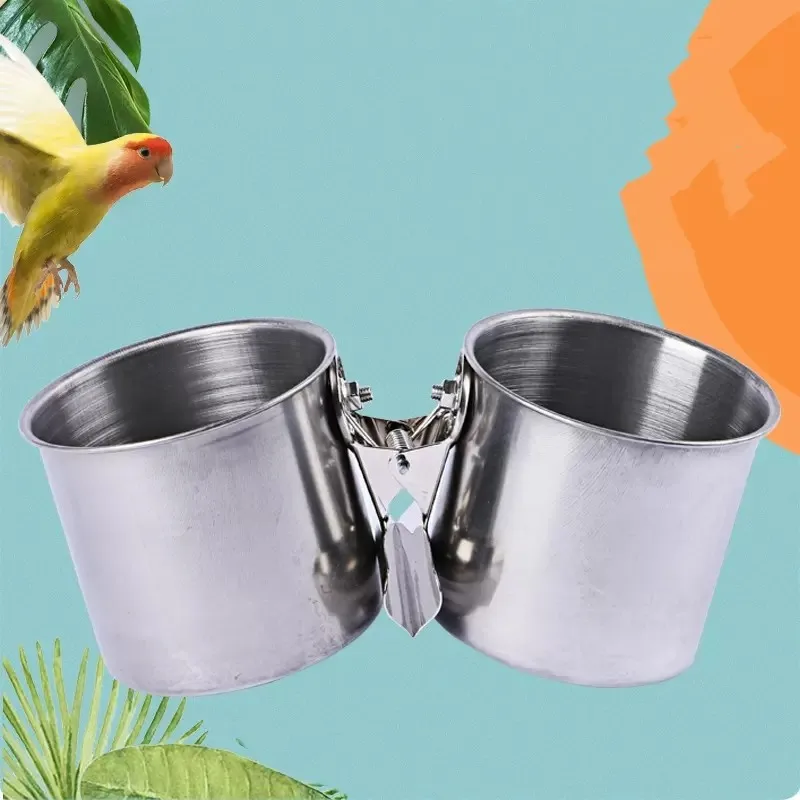 Parrot Special Feeder, Stainless Steel Bird Feeding Box, Cup and Bowl, Food and Water Feeding Supplies, Container Accessories
Parrot Special Feeder, Stainless Steel Bird Feeding Box, Cup and Bowl, Food and Water Feeding Supplies, Container Accessories