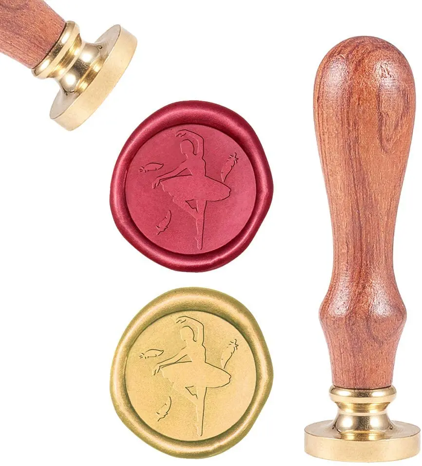 1PC Wax Seal Stamp Sealing Wax Stamps Ballet Dancer Pattern Retro Wood Stamp Wax Seal 25mm Removable Brass Seal Wood Handle
1PC Wax Seal Stamp Sealing Wax Stamps Ballet Dancer Pattern Retro Wood Stamp Wax Seal 25mm Removable Brass Seal Wood Handle