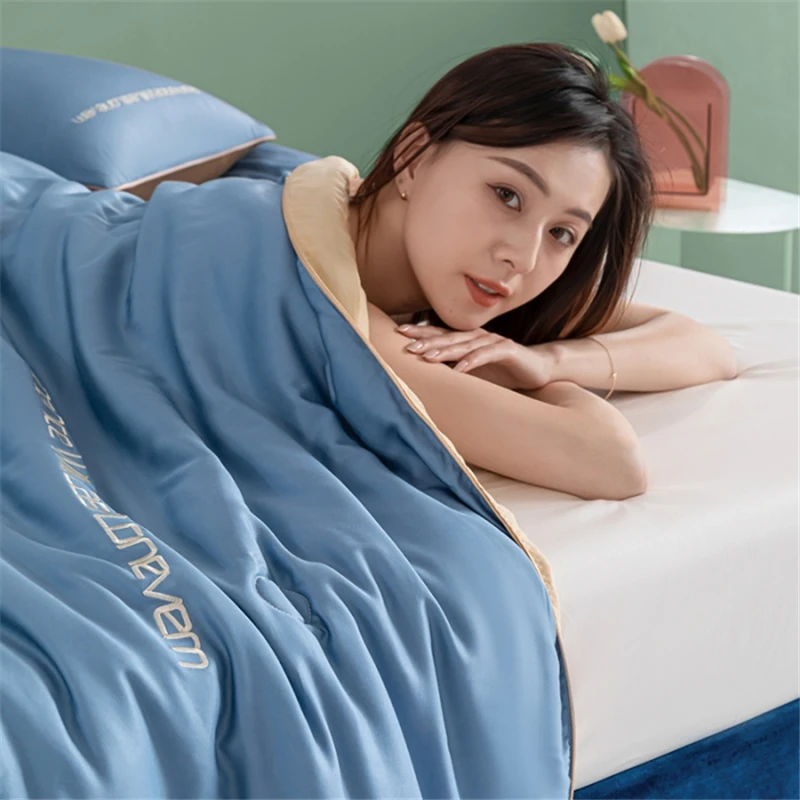 Light Luxury Washed Ice Silk Queen Size Air-Conditioned Quilt Embroidery Stitching Process Double Blanket No Pillowcase
Light Luxury Washed Ice Silk Queen Size Air-Conditioned Quilt Embroidery Stitching Process Double Blanket No Pillowcase