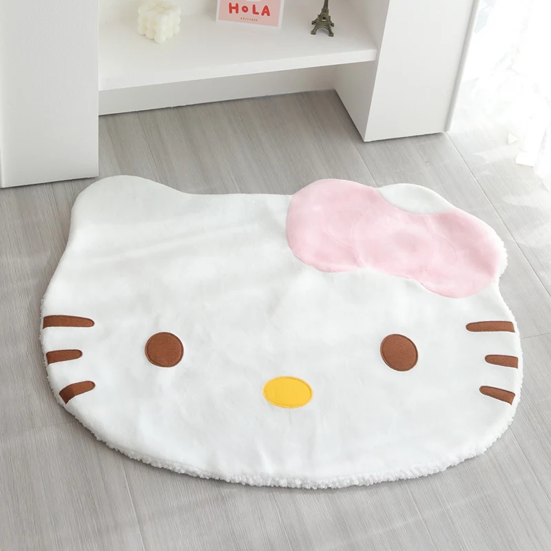 Плюшевый напольный коврик Hello Kitty, милый мультяшный ковер Hello Kitty, плюшевый ковер, украшение для спальни и гостиной
Плюшевый напольный коврик Hello Kitty, милый мультяшный ковер Hello Kitty, плюшевый ковер, украшение для спальни и гостиной