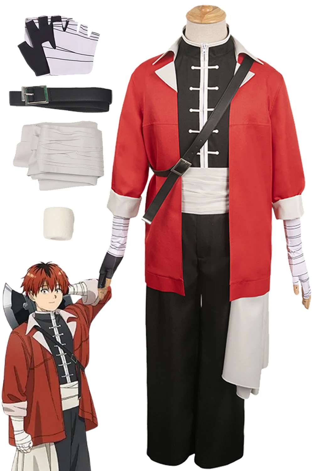 Anime Sousou No Frieren Cosplay Stark Cosplay Red Coat Set Disguise Costume Boys Adult Men Halloween Roleplay Fantasia Suits
Anime Sousou No Frieren Cosplay Stark Cosplay Red Coat Set Disguise Costume Boys Adult Men Halloween Roleplay Fantasia Suits