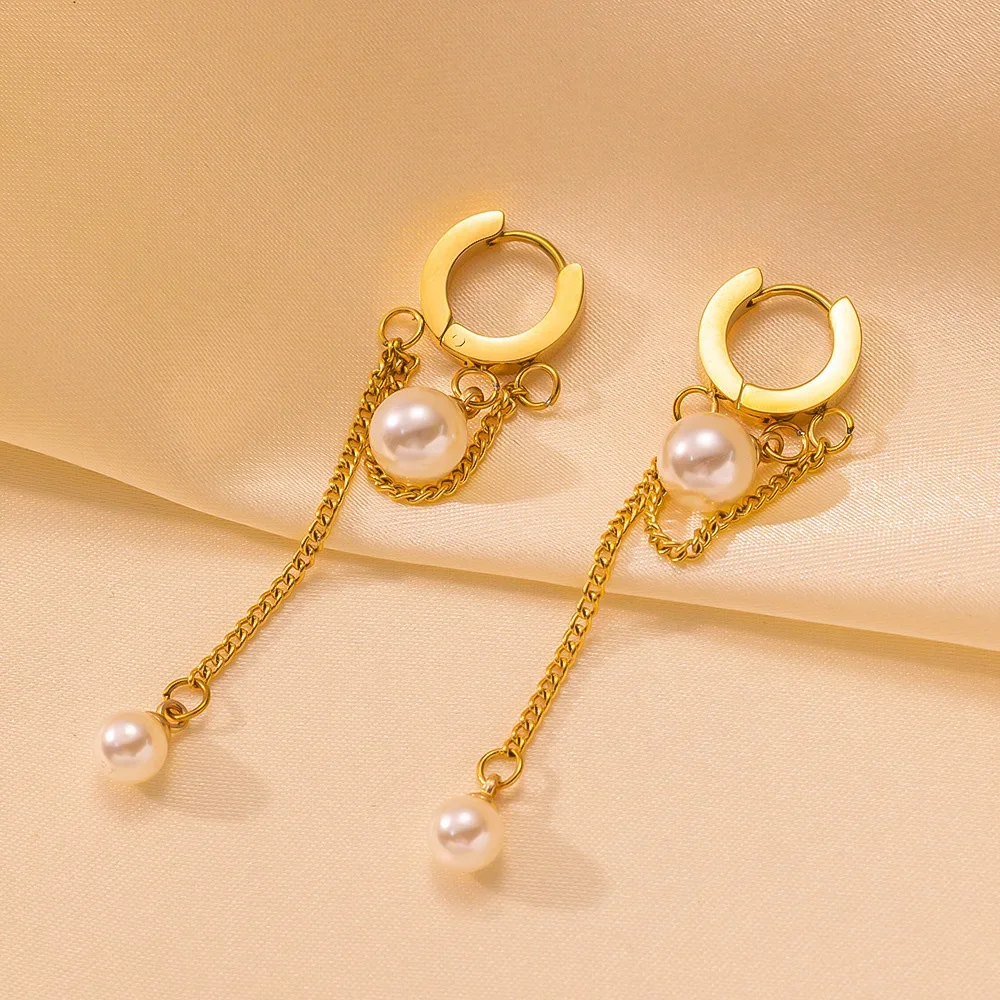 Korean Fashion Imitation Pearl Chain Necklace Bracelet Drop Earrings for Women Girls Sweet Piercing Earring Wedding Jewelry Set
Korean Fashion Imitation Pearl Chain Necklace Bracelet Drop Earrings for Women Girls Sweet Piercing Earring Wedding Jewelry Set