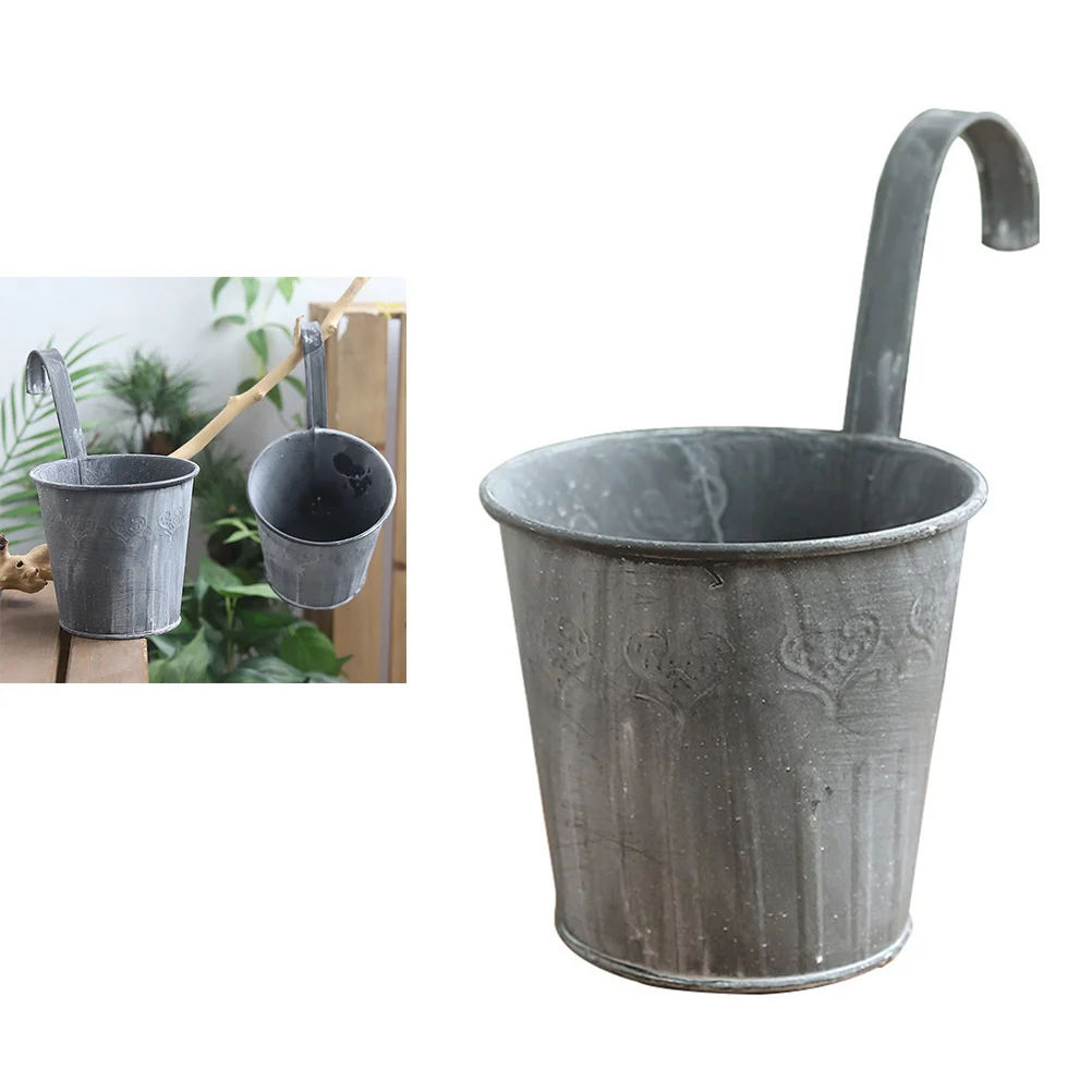 2 Pcs Exterior Wall Decor Indoor Hanging Plants Flower Pots Iron Bucket Basket Garden Holder Mounted Planter Metal
2 Pcs Exterior Wall Decor Indoor Hanging Plants Flower Pots Iron Bucket Basket Garden Holder Mounted Planter Metal