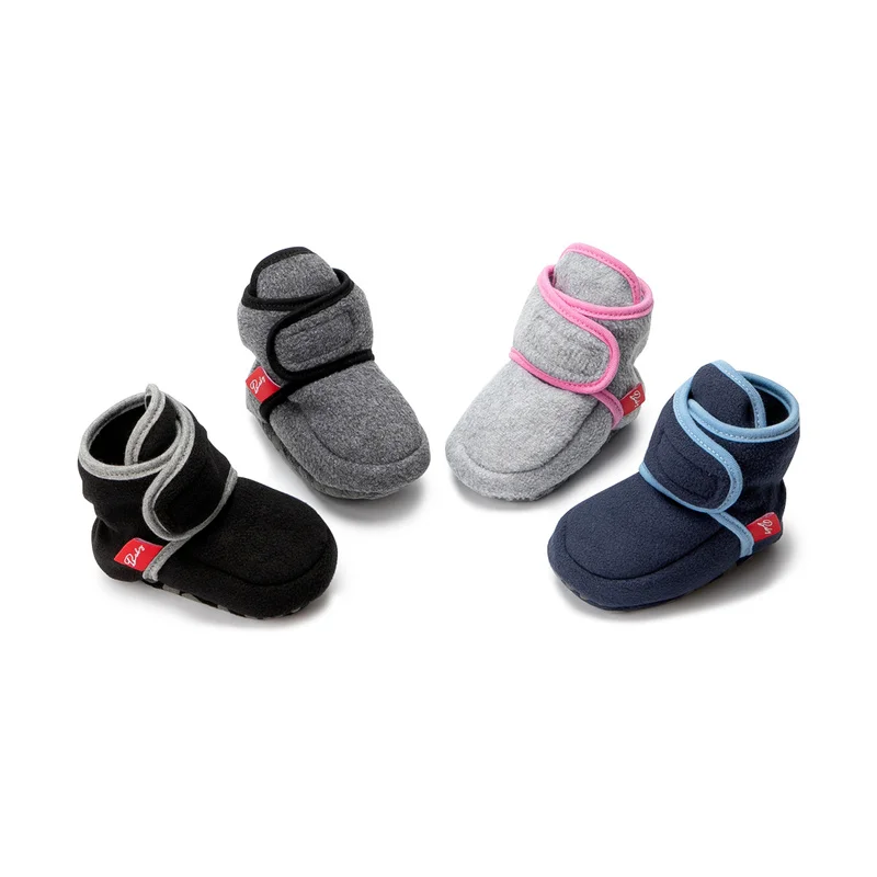 

2023 Winter Boots Newborn Baby Boy Girl Booties Cotton Sole Soft Flat Comfort Anti-slip Warm Toddler First Walker Crib 0-18m