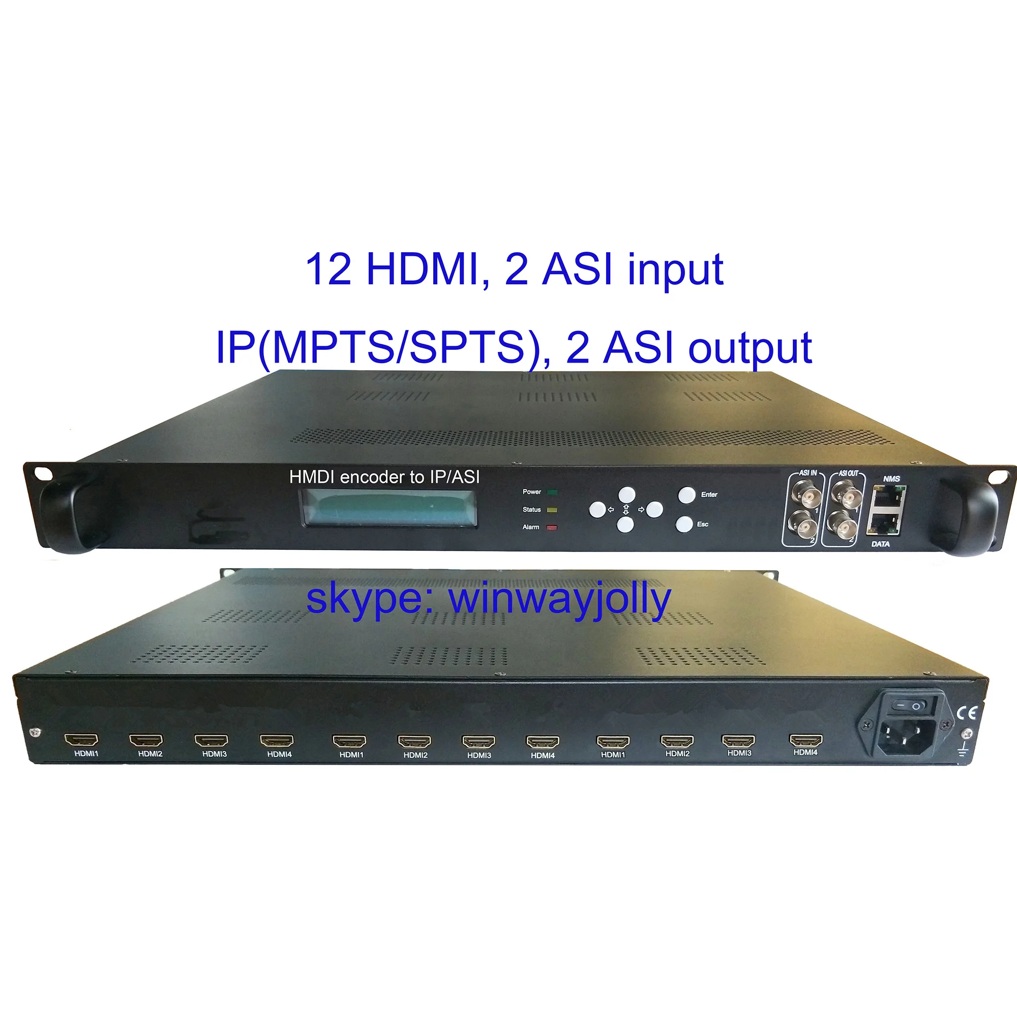 12 HDMI to ASI encoder, 1080P Multi-Channel encoder, HDMI input and IP/ASI output, HDMI to IP encoder
12 HDMI to ASI encoder, 1080P Multi-Channel encoder, HDMI input and IP/ASI output, HDMI to IP encoder