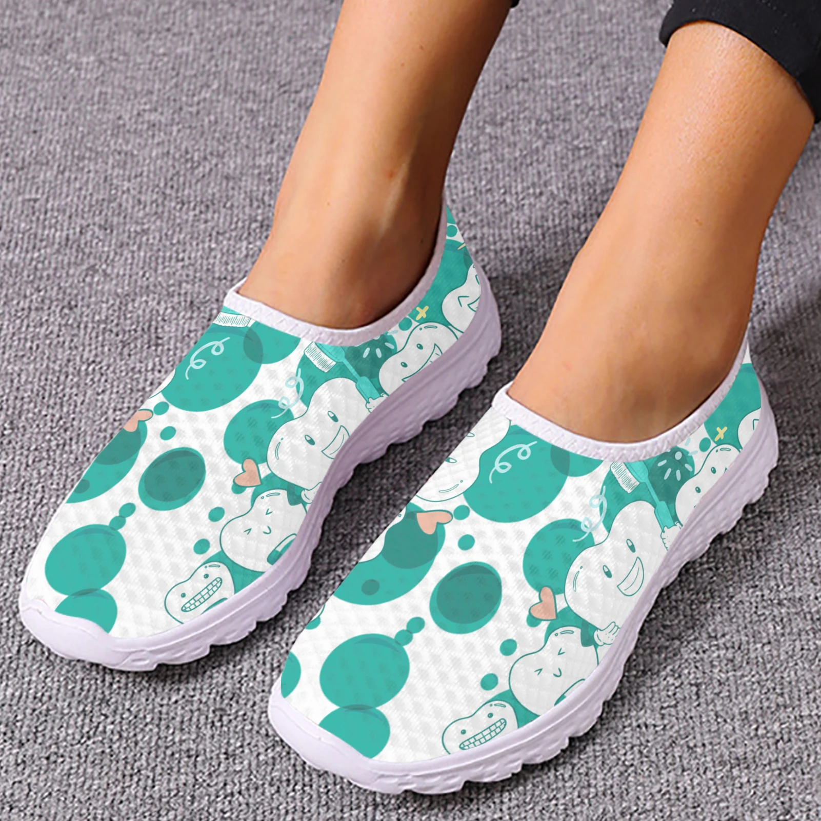 INSTANTARTS Cute Cartoon Tooth Pattern Loafers Slip On Sneakers Dentist Mesh Ladies Casual Shoes Light Summer Sneakers Flats
INSTANTARTS Cute Cartoon Tooth Pattern Loafers Slip On Sneakers Dentist Mesh Ladies Casual Shoes Light Summer Sneakers Flats