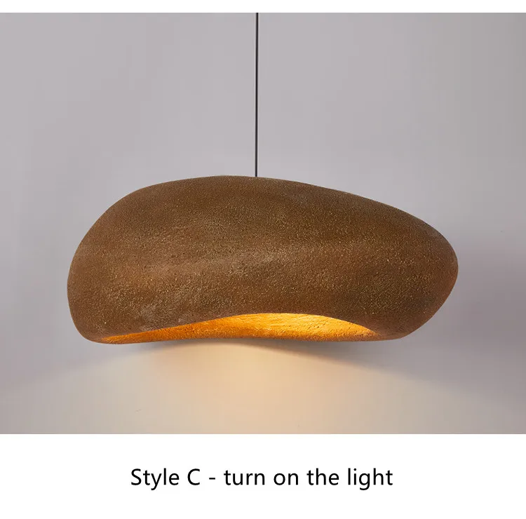 Nordic Handmade Wabi Sabi Restaurant Chandelier Japan Style Indoor Loft LED Hanging Light Kitchen Island Cafe Shope Pendant Lamp Nordic Handmade Wabi Sabi Restaurant Chandelier Japan Style Indoor Loft LED Hanging Light Kitchen Island Cafe Shope Pendant Lamp