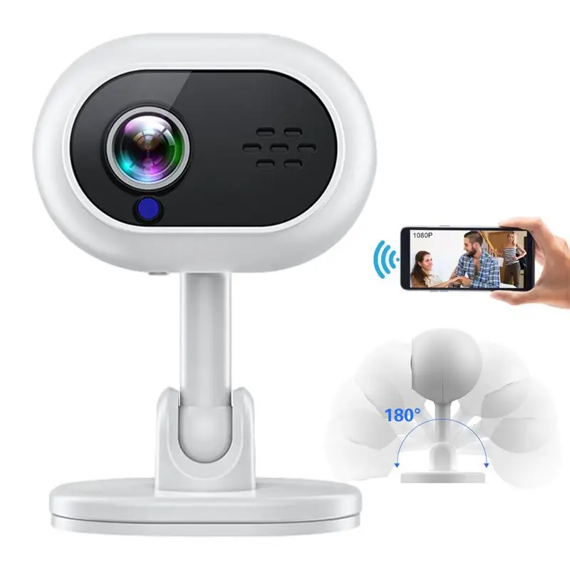 Wireless Security Camera HD Wifi Smart Cam With Wide Angle Home Security Camera Two-way Audio Motion Detection Playback
Wireless Security Camera HD Wifi Smart Cam With Wide Angle Home Security Camera Two-way Audio Motion Detection Playback
