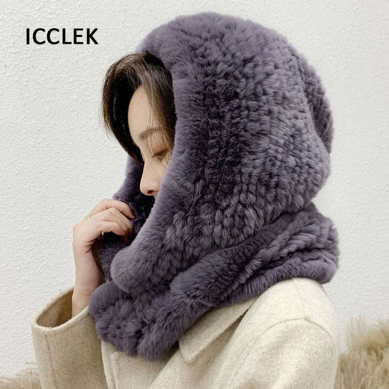 Rabbit Fur Hood Volume Hats For Women Winter Warm Knitted Woven Hat Fur Scarf Thickened Outdoor Warm Ear Protection Beanie Hat
Rabbit Fur Hood Volume Hats For Women Winter Warm Knitted Woven Hat Fur Scarf Thickened Outdoor Warm Ear Protection Beanie Hat