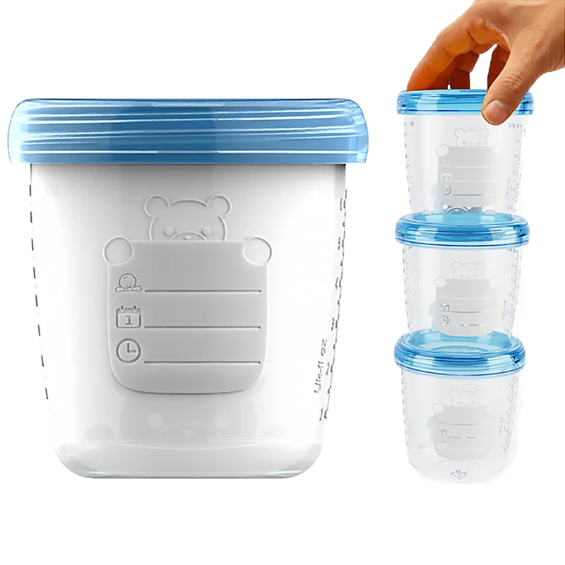 

1-2PCS Portable Baby Food Storage Box Essential Cereal Infant Milk Powder Box Toddle Snacks Container Travel Stackable Container