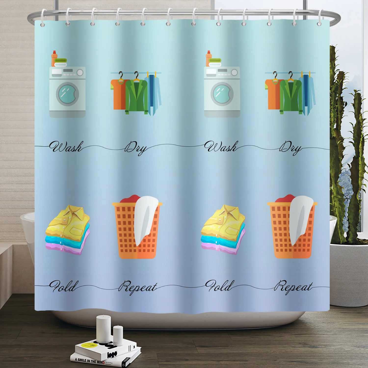 Funny Wash Day Shower Curtain Bathing Partition Curtain Decoration Bathroom Curtain Polyester Waterproof Bath Curtain With Hook
Funny Wash Day Shower Curtain Bathing Partition Curtain Decoration Bathroom Curtain Polyester Waterproof Bath Curtain With Hook