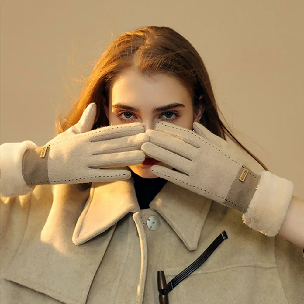 Winter Wool Gloves Women Plush Thickened Windproof Warm Cashmere Glove the Five Fingers
Winter Wool Gloves Women Plush Thickened Windproof Warm Cashmere Glove the Five Fingers