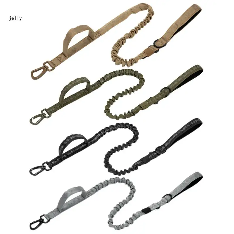 448C Military Bungee Dog Training Leash Elastic Leads Rope with Padded Control Handle
448C Military Bungee Dog Training Leash Elastic Leads Rope with Padded Control Handle