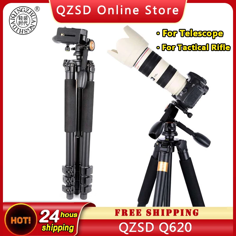QZSD Q620 Camera Tripod Aluminium alloy Tactical Rifle tripod for DSLR Digital Camera With Q80 Three-dimensional Head
QZSD Q620 Camera Tripod Aluminium alloy Tactical Rifle tripod for DSLR Digital Camera With Q80 Three-dimensional Head