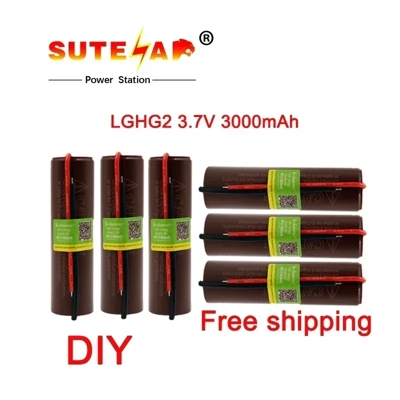 100%Original for LG Hg2 18650 3000 mAh electronic cigarette high discharge rechargeable battery, 30A high current + DIY
100%Original for LG Hg2 18650 3000 mAh electronic cigarette high discharge rechargeable battery, 30A high current + DIY