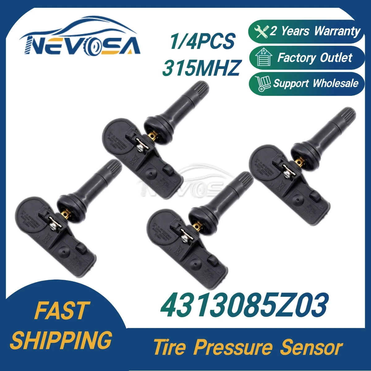 Nevosa 4313085Z03 25920615 TPMS Tire Pressure Monitoring System For Cadillac DTS Chevrolet Aveo GMC Pontiac Saturn Buick Allure
Nevosa 4313085Z03 25920615 TPMS Tire Pressure Monitoring System For Cadillac DTS Chevrolet Aveo GMC Pontiac Saturn Buick Allure