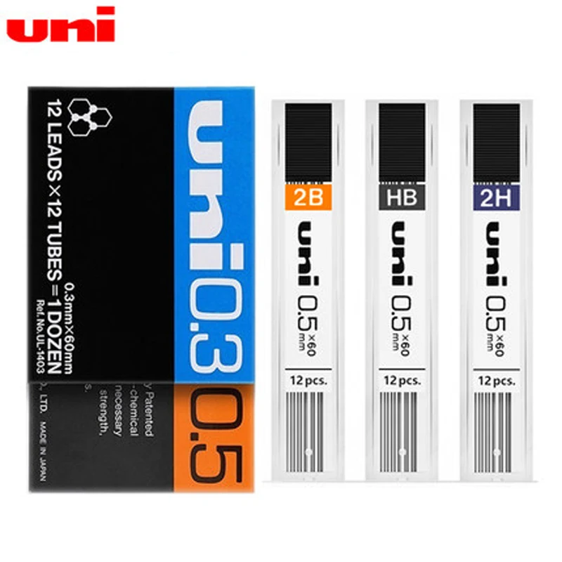 12 Tubes Japan Uni Original Mechanical Pencil Leads UL-1405 Writing Pencil Refills 2B HB 2H Office School Supplies Stationery
12 Tubes Japan Uni Original Mechanical Pencil Leads UL-1405 Writing Pencil Refills 2B HB 2H Office School Supplies Stationery