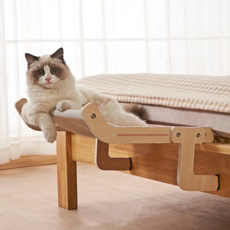 

Мебель для домашних животных, подвесная кошачья мебель, сиденье для сна, полки, для дома, съемный гамак, кровать, подвесной диван, деревянная Моющаяся