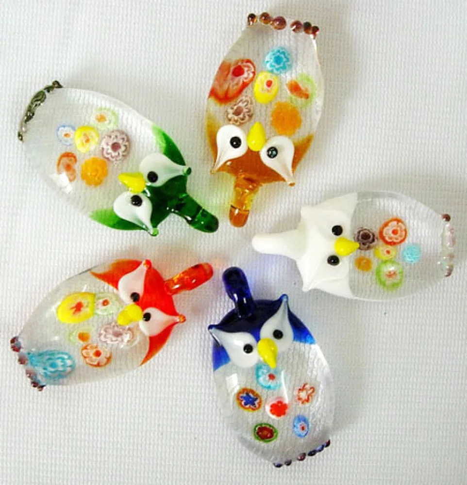 30pcs Halloween Handmade Lampwork Owl Pendants for Halloween Party Bracelet Necklace DIY Jewelry Making Supplies Mixed Color
30pcs Halloween Handmade Lampwork Owl Pendants for Halloween Party Bracelet Necklace DIY Jewelry Making Supplies Mixed Color
