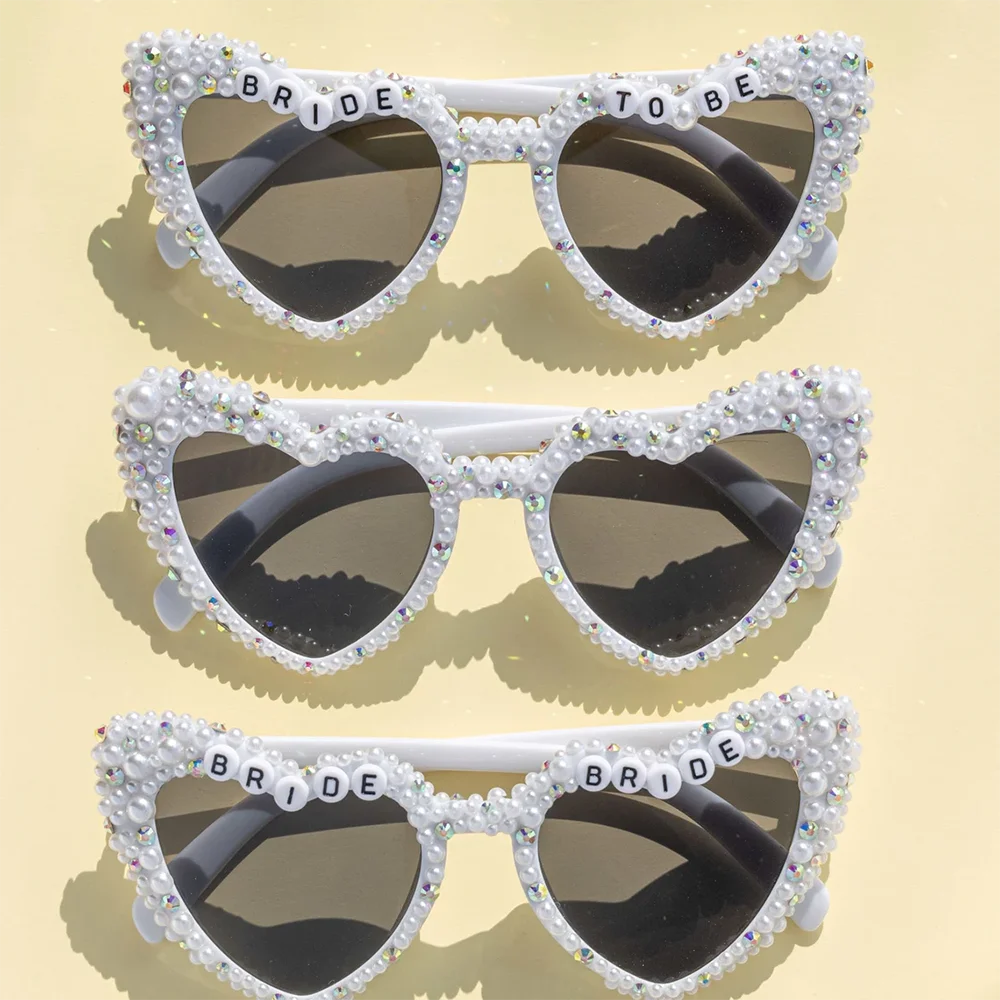 Pearl Bridesmaid Newlyweds Bridal Sunglasses Bride Wedding Glasses Bridal Shower bride to be Bachelorette Party accessories
Pearl Bridesmaid Newlyweds Bridal Sunglasses Bride Wedding Glasses Bridal Shower bride to be Bachelorette Party accessories