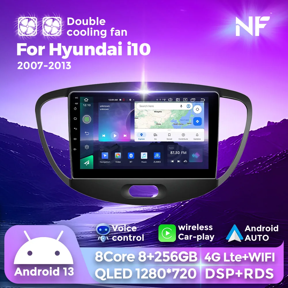 7862S 8GB+256GB Car Radio 1280*720 QLED For Hyundai i10 2007 2008 2009 - 2013 Android 13 Navigation GPS Multimedia Video Player
7862S 8GB+256GB Car Radio 1280*720 QLED For Hyundai i10 2007 2008 2009 - 2013 Android 13 Navigation GPS Multimedia Video Player