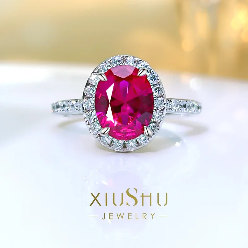 Desire Light Luxury Oval Colorful Treasure 925 Silver Ring Inlaid with High Carbon European and American Versatility
Desire Light Luxury Oval Colorful Treasure 925 Silver Ring Inlaid with High Carbon European and American Versatility