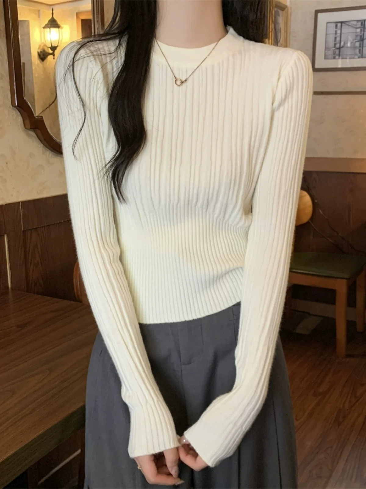 Korean O - Neck Women Sweater 2023 Autumn Winter Jumpers Knitted Pullover Long Sleeve Bottoming Knitwear Shirts Tops B119
Korean O - Neck Women Sweater 2023 Autumn Winter Jumpers Knitted Pullover Long Sleeve Bottoming Knitwear Shirts Tops B119