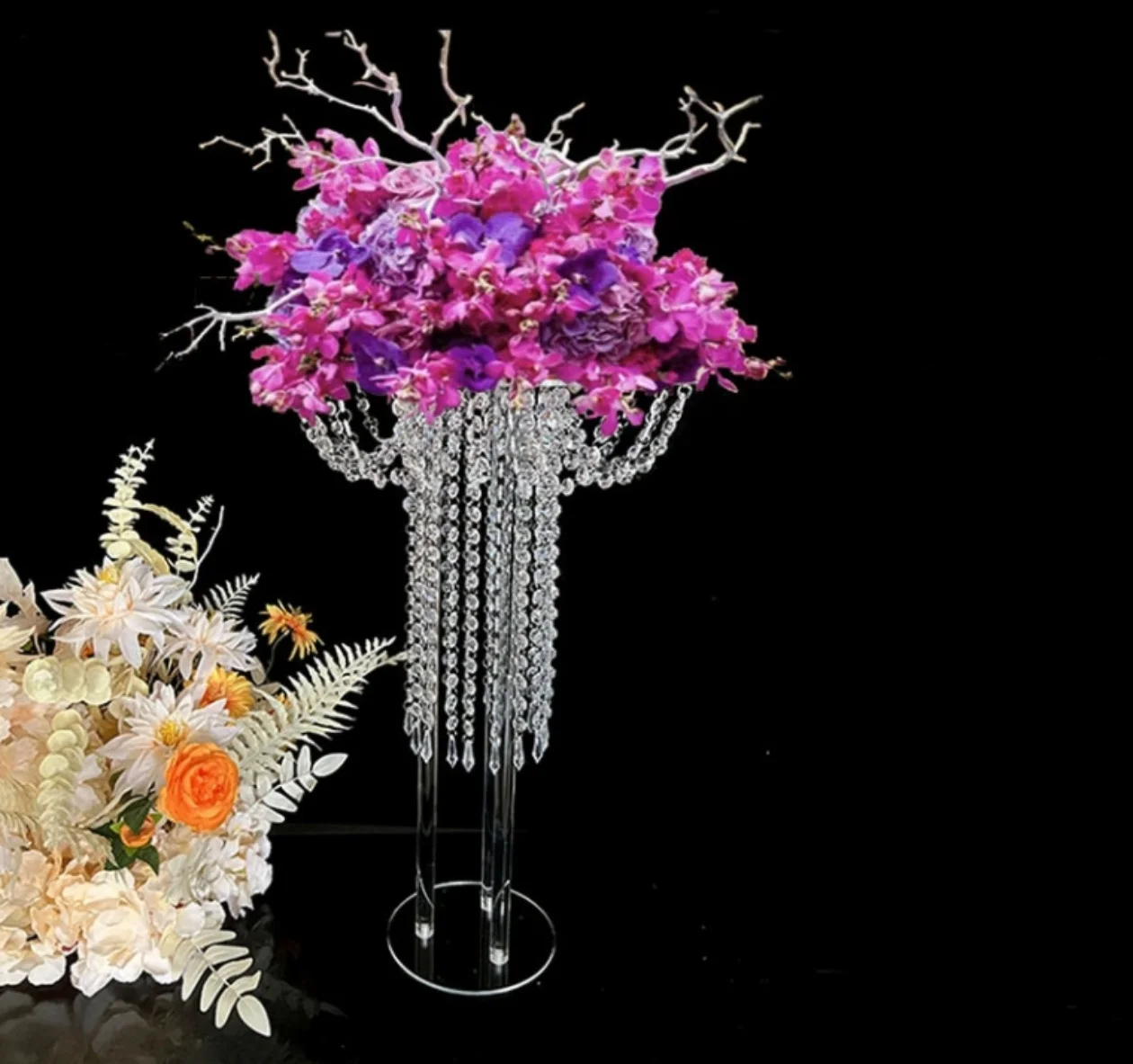 2pcs round Table Flower Rack 60 CM Tall Acrylic Cake stand Wedding Road Lead Wedding Centerpiece Event Party Decoration
2pcs round Table Flower Rack 60 CM Tall Acrylic Cake stand Wedding Road Lead Wedding Centerpiece Event Party Decoration