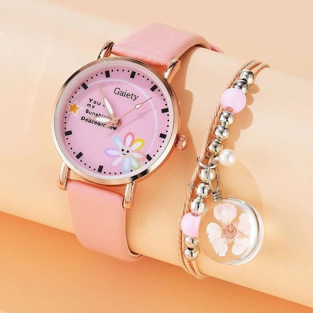 

Gaiety Brand Luxury Fashion Bracelet Watch Women 2pcs Set Ladies Wristwatch Watches For Women Girl Relogio Feminino Reloj Mujer