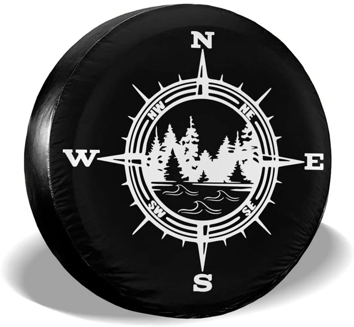 cozipink Camper Compass Nature Forest Lake Spare Tire Cover Weatherproof Hiking Camping Tire Covers Wheel Protectors
cozipink Camper Compass Nature Forest Lake Spare Tire Cover Weatherproof Hiking Camping Tire Covers Wheel Protectors