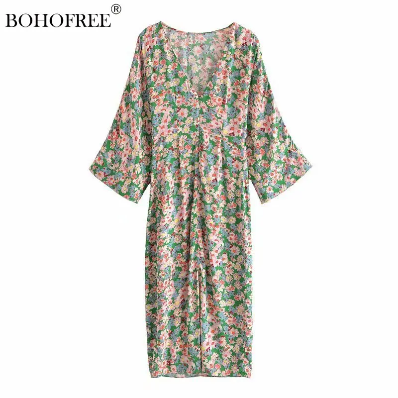 Vintage Chic Half Sleeve Floral Printed Robe Dress Casual Women Clothing Ethnic Style Festival Vestidos Mujer
Vintage Chic Half Sleeve Floral Printed Robe Dress Casual Women Clothing Ethnic Style Festival Vestidos Mujer