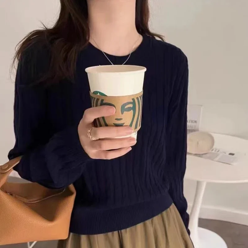 New Japanese Soft Lazy Sweaters Women Korean Knitted Pullovers Loose Casual Twists Knitwear Top Fashion Autumn Winter Jumpers 
New Japanese Soft Lazy Sweaters Women Korean Knitted Pullovers Loose Casual Twists Knitwear Top Fashion Autumn Winter Jumpers