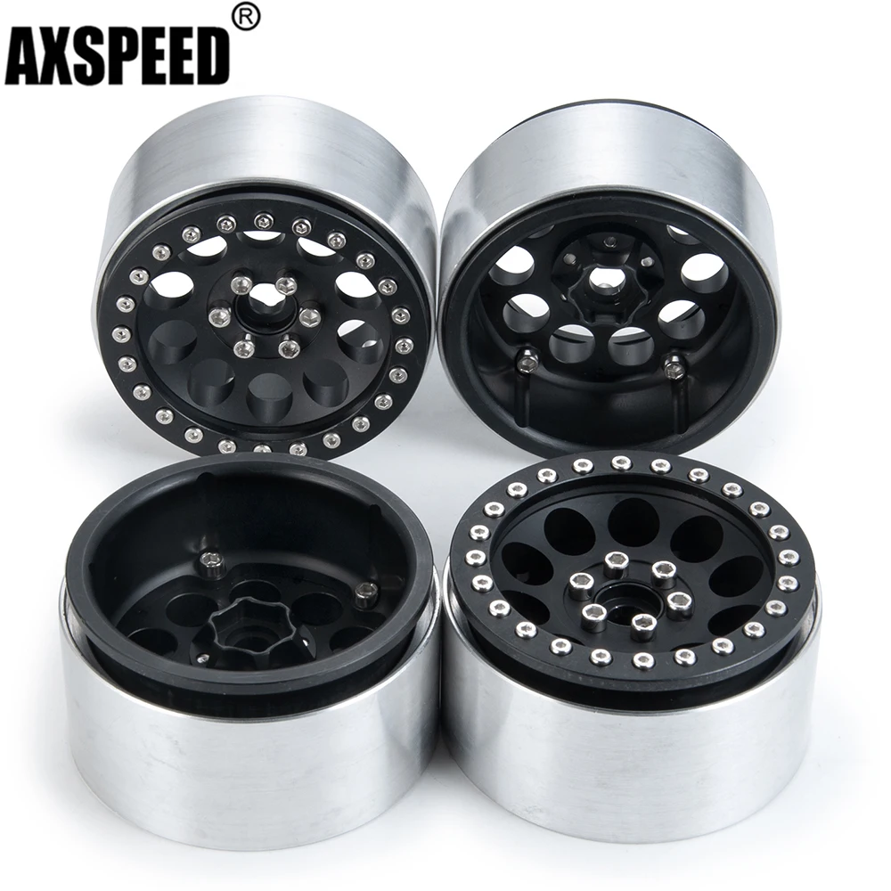 AXSPEED 4Pcs 2.2 Aluminum Beadlock Wheel Hub Rims for 1/10 Axial SCX10 90027 90046 Wraith 90048 TRX4 TRX6 D90 RC Crawler Car
AXSPEED 4Pcs 2.2 Aluminum Beadlock Wheel Hub Rims for 1/10 Axial SCX10 90027 90046 Wraith 90048 TRX4 TRX6 D90 RC Crawler Car
