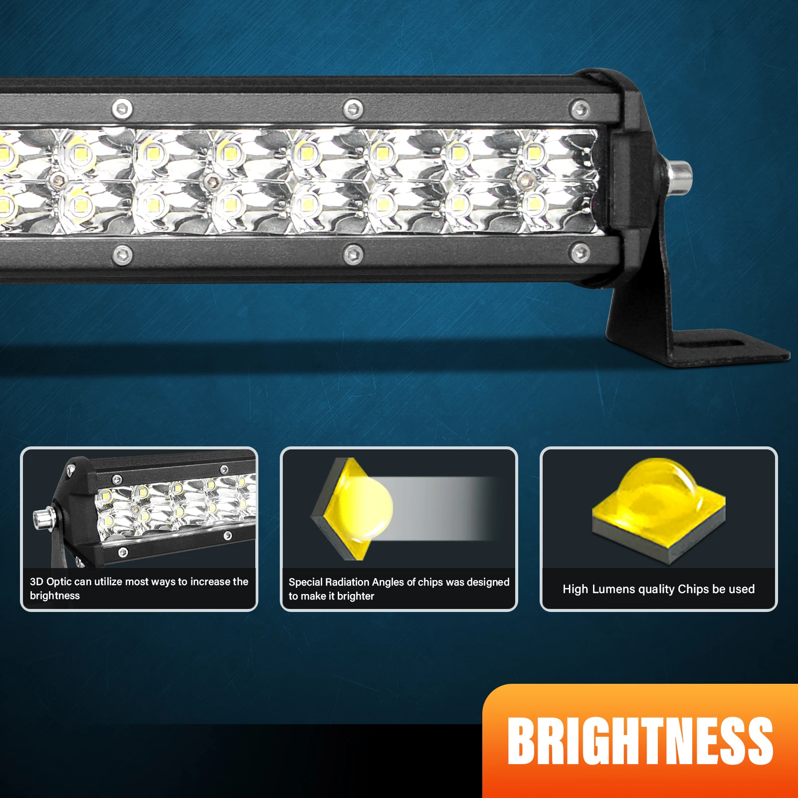 3D 15'' 20'' 24'' 108/144/180W LED Light Bar with Magnet Brackets Driving Spot Beam Work Light Bar 12v 24v Truck SUV ATV 4WD 4x4 3D 15'' 20'' 24'' 108/144/180W LED Light Bar with Magnet Brackets Driving Spot Beam Work Light Bar 12v 24v Truck SUV ATV 4WD 4x4