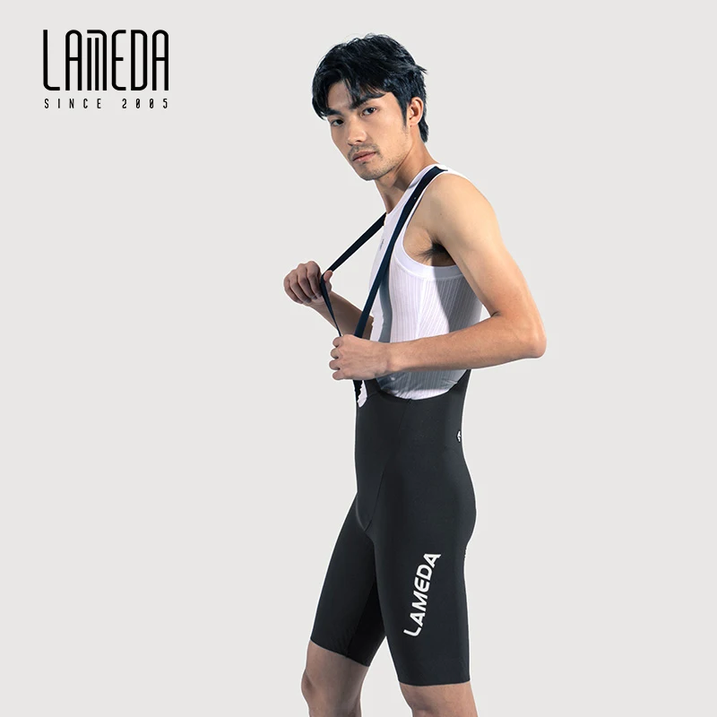

LAMEDA New Cyling Bib Shorts For Men Summer UPF50+ Tight High Elasticity Long Distance Quick Drying Overalls Road Bike Shorts