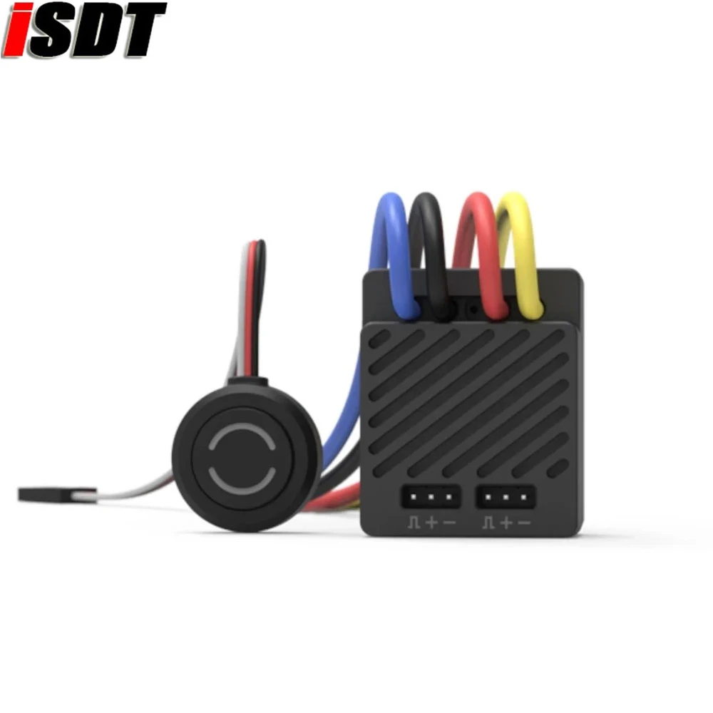 

ISDT ESC70 WP 1080 70A Brushed Motor ESC Waterproof 2-3S Phone Control Electronic Speed Controller for RC Car 1:10 1:8