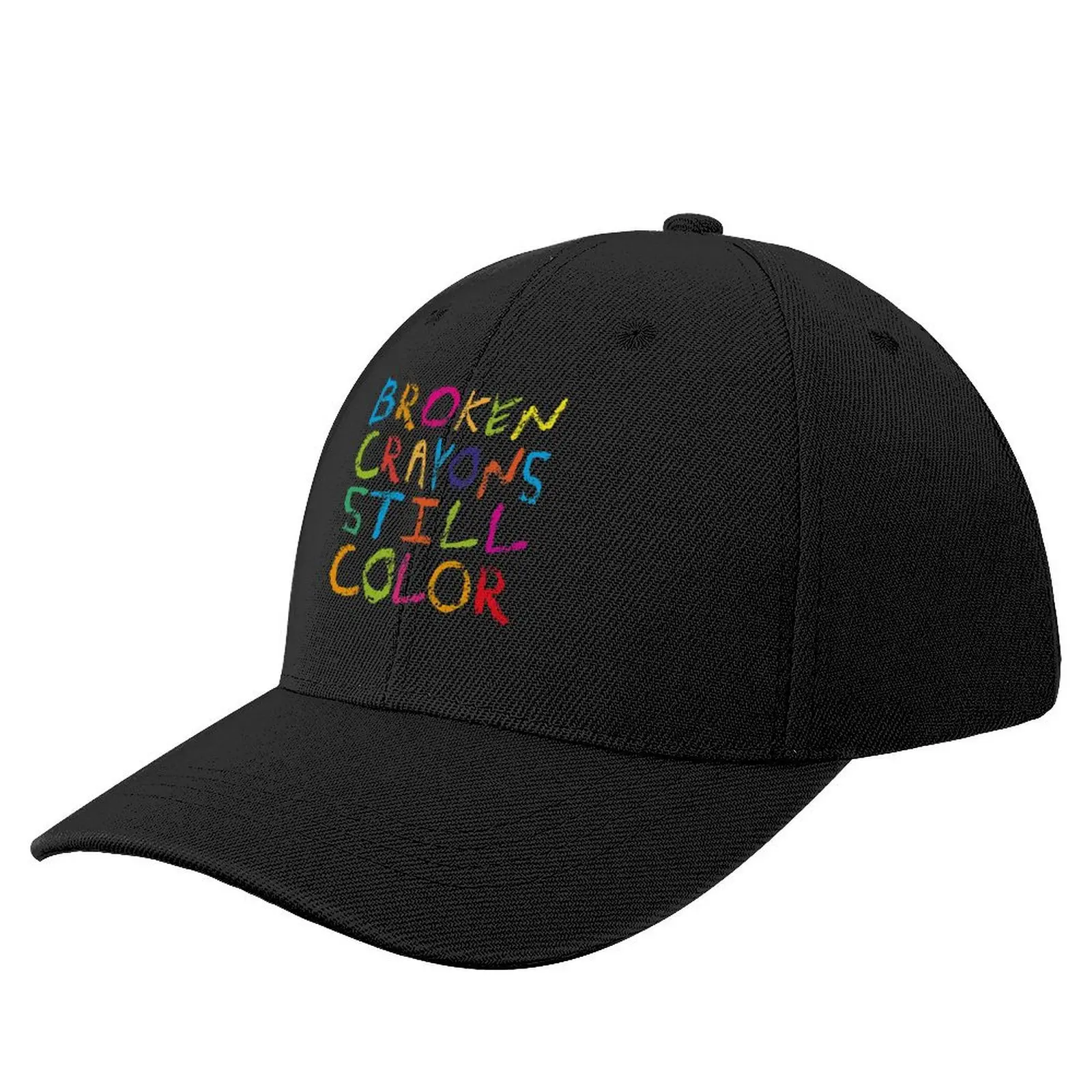 

Broken crayons still color (grunge version) Baseball Cap Hip Hop party Hat Christmas Hat Snapback Cap Women's Men's