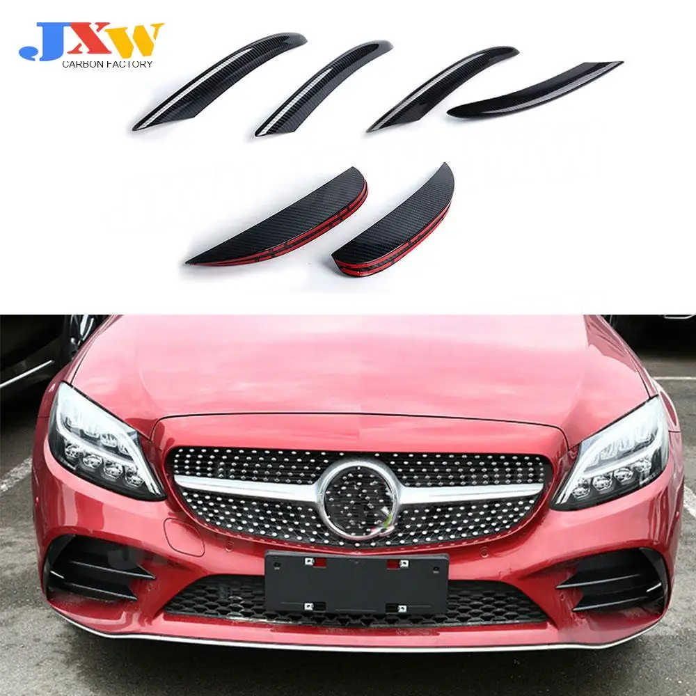 6 шт., полоски для переднего бампера Benz C Class W205 C205 C180 C260 C300 C63 sport 2019-2022
6 шт., полоски для переднего бампера Benz C Class W205 C205 C180 C260 C300 C63 sport 2019-2022