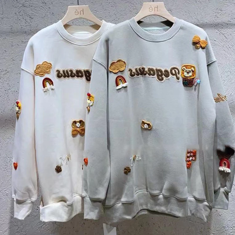 American Funny Cartoon Tiger Y2K Embroidery Sweatshirt Men Women Loose Oversized Streetwear Kawaii Clothes Thicken Fleeve Winter
American Funny Cartoon Tiger Y2K Embroidery Sweatshirt Men Women Loose Oversized Streetwear Kawaii Clothes Thicken Fleeve Winter
