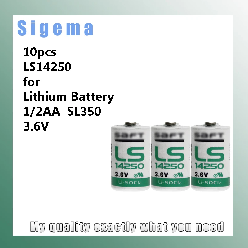 10 шт. LS14250 Электрический измеритель воды PLC батарея ER14250 1/2AA SL350 3,6 В литиевая батарея
10 шт. LS14250 Электрический измеритель воды PLC батарея ER14250 1/2AA SL350 3,6 В литиевая батарея