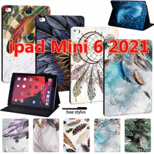 Case for Apple IPad Mini 6 8.3" UltraThin Cover Mini 6 2021 A2567 A2568 A2569 Feather Pattern Leather Tablet Protective Cover
Case for Apple IPad Mini 6 8.3" UltraThin Cover Mini 6 2021 A2567 A2568 A2569 Feather Pattern Leather Tablet Protective Cover