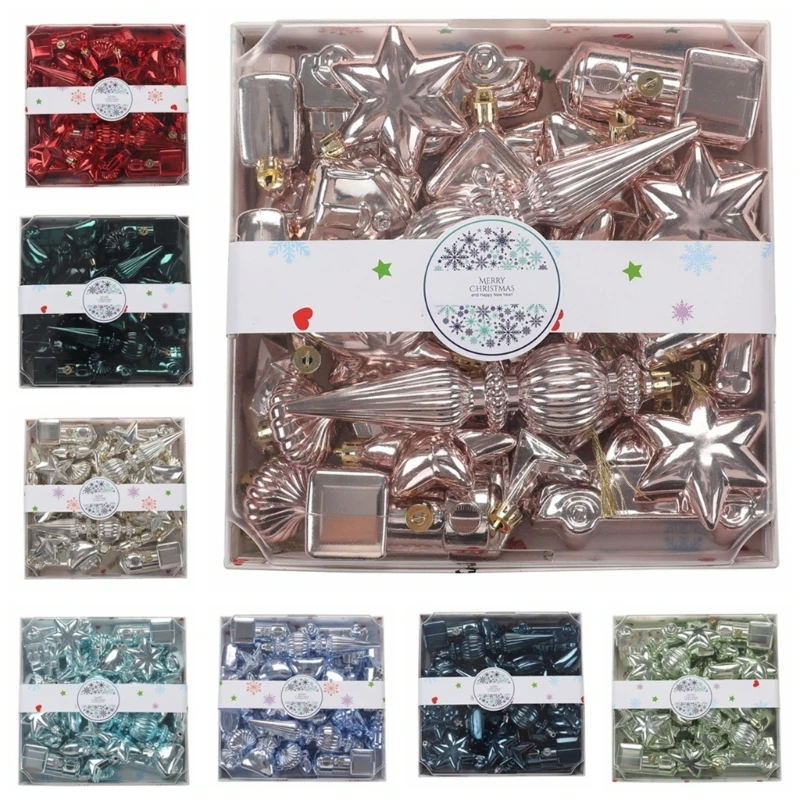 367A 38Pcs/box Christmas Balls Special-shaped Decorations Special Shaped Creative Balls Pendant Tree Hanging Decors
367A 38Pcs/box Christmas Balls Special-shaped Decorations Special Shaped Creative Balls Pendant Tree Hanging Decors