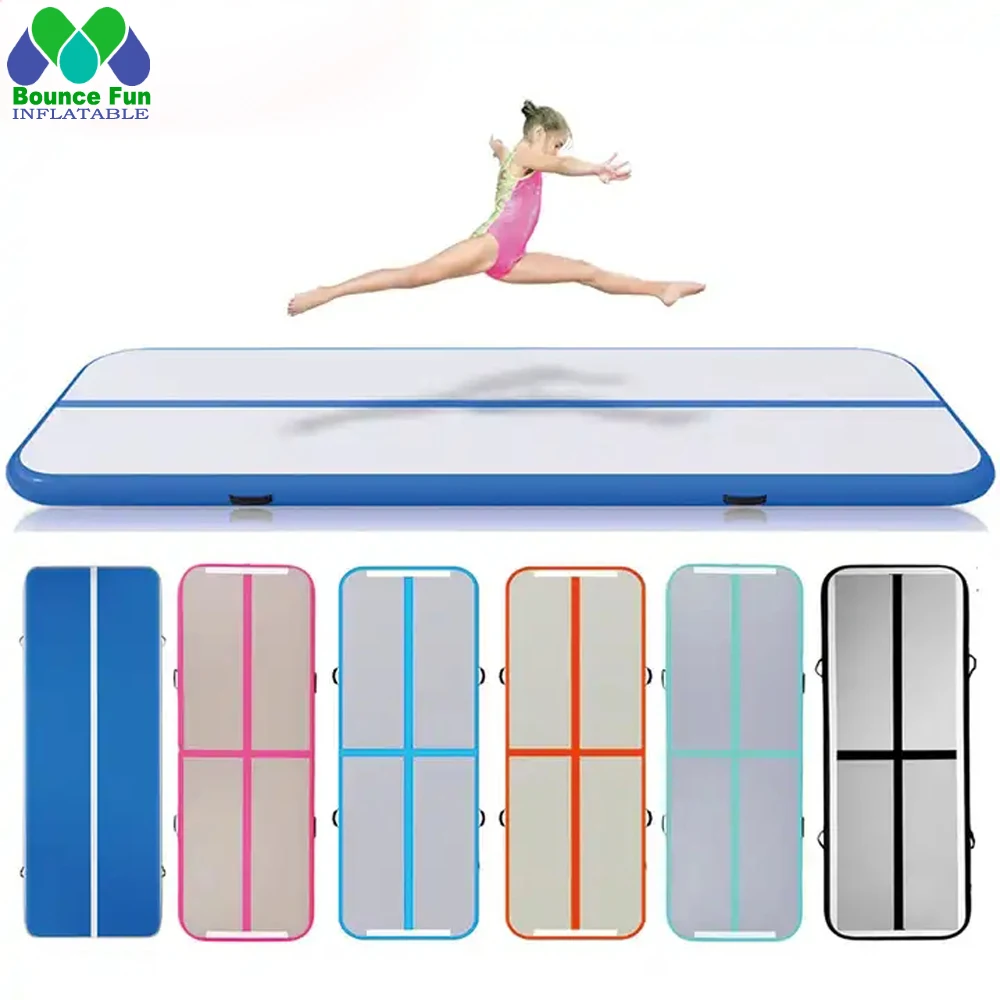 

Wholesale Inflatable Gymnastics Tumbling Mat Air Tumble Track Floor Mat With Pump For Gymnastics Training Home Water Gym Yoga