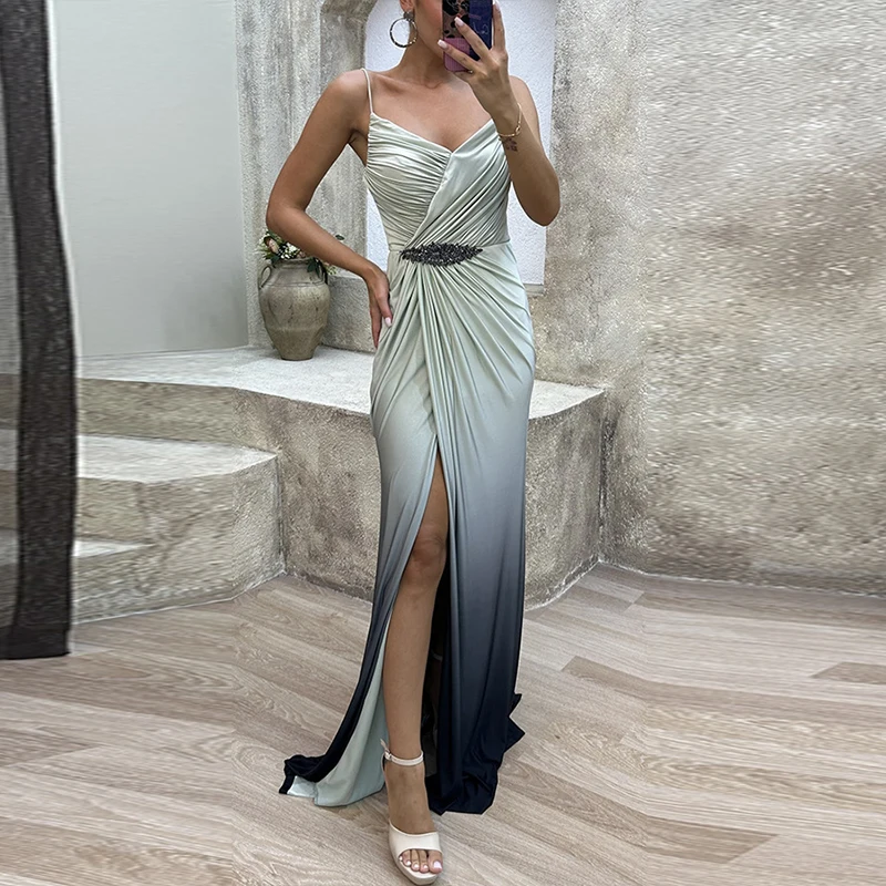 Sexy Hollow Out Split Waist Cocktail Dress 2023 Gradient Slim Club Party Dress Lady Fashion V-Neck Draped Spaghetti Strap Dress
Sexy Hollow Out Split Waist Cocktail Dress 2023 Gradient Slim Club Party Dress Lady Fashion V-Neck Draped Spaghetti Strap Dress