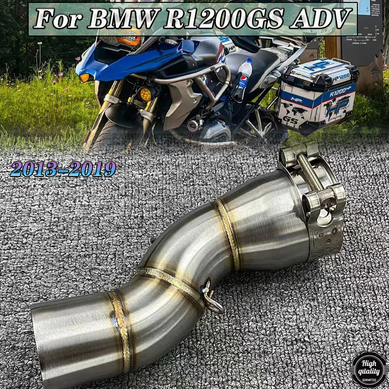 

For BMW R1200GS Adventure R1200GSA 2013 2014 2015 2016 2017 2018 2019 Exhaust Middle Link Pipe Tube Slip-on R1200 R 1200 GS ADV