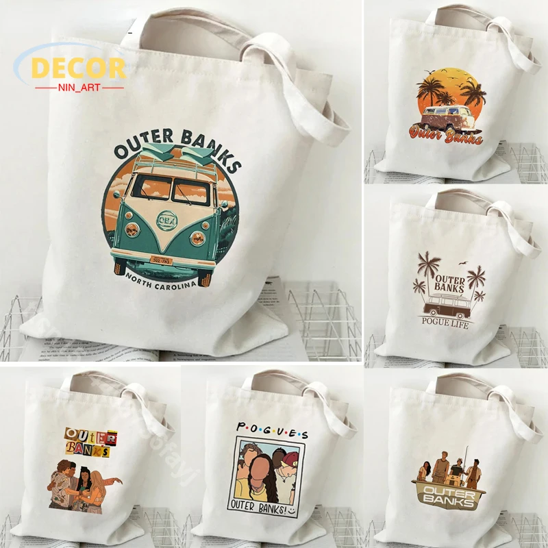 Outer Banks TV Tote Canvas Bags Women Summer Shopping Bag Casual Resuable Eco Shopper Bags Pogue Life Bolsa Feminina Decoration
Outer Banks TV Tote Canvas Bags Women Summer Shopping Bag Casual Resuable Eco Shopper Bags Pogue Life Bolsa Feminina Decoration
