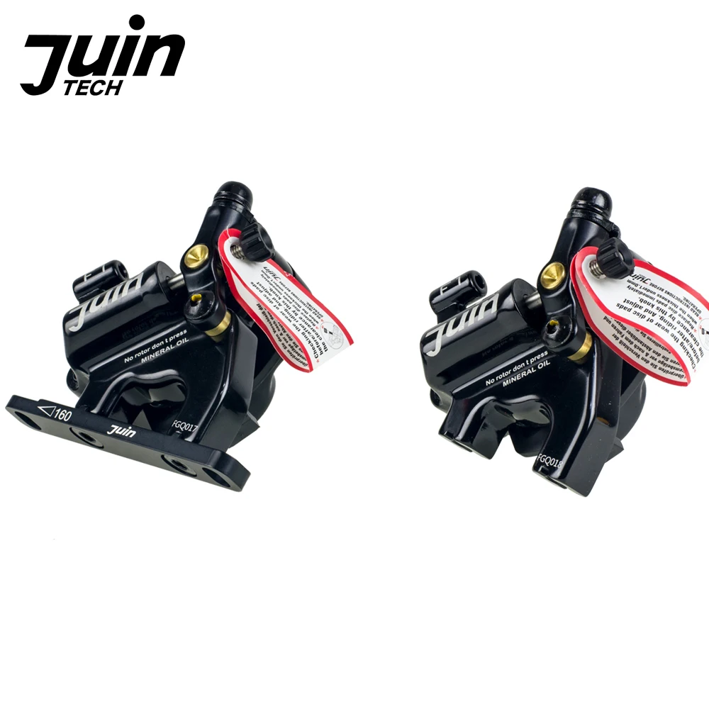 

Juin Tech F1 Flat Mount Line Pull Hydraulic Disc Brake Set Road Bike CX Gravel Caliper With Adapter 160mm Rotor