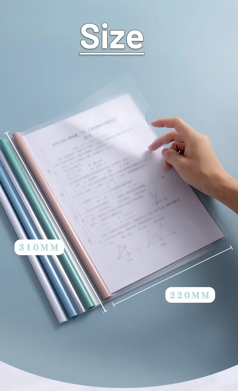 5pc/set A4 Transparent Folder Thickened Plastic Folder File Waterproof Test Paper Storage Bag Office Document Classification Bag 5pc/set A4 Transparent Folder Thickened Plastic Folder File Waterproof Test Paper Storage Bag Office Document Classification Bag