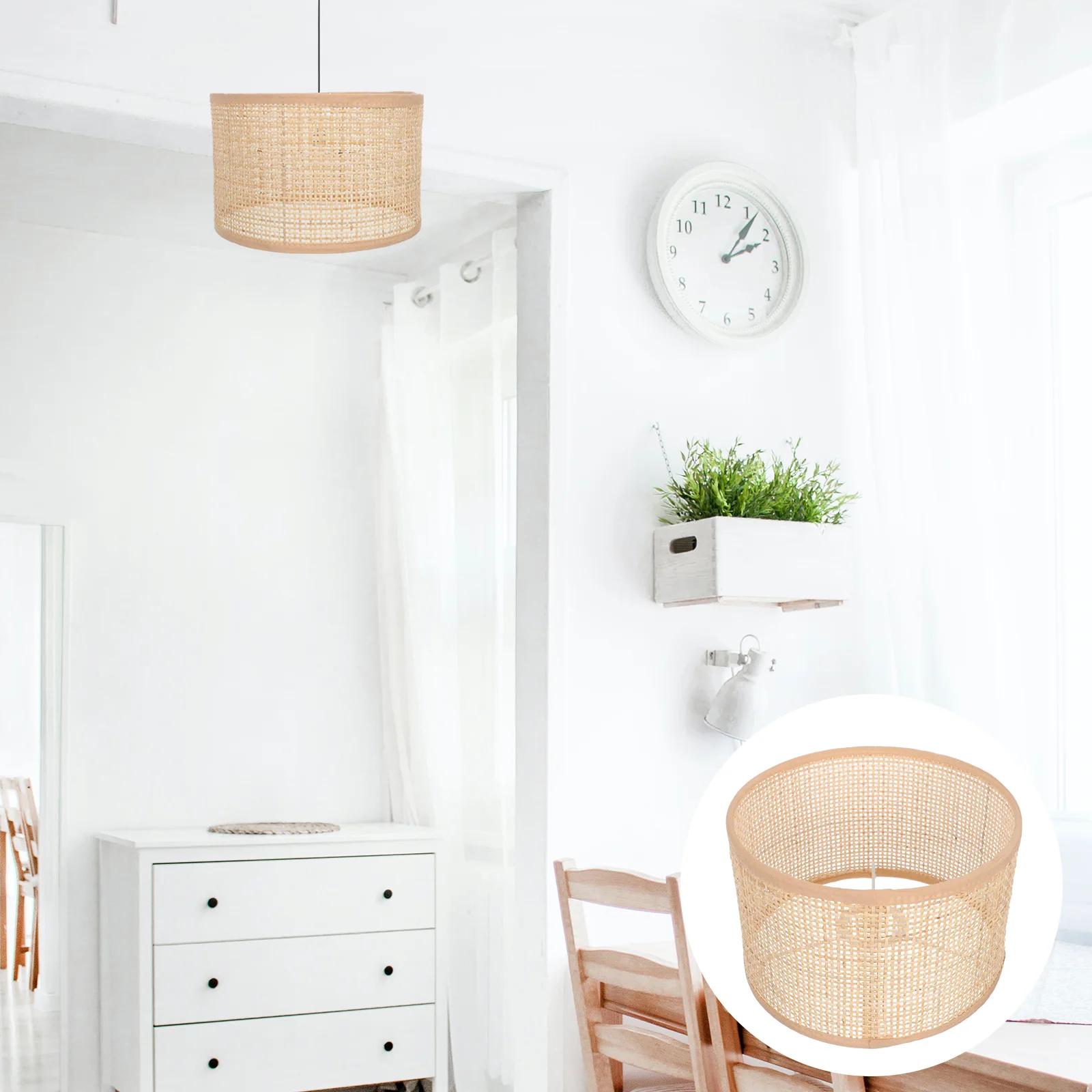 Woven Lampshade Light Wall Decor Japanese-style Cover Ceiling Decorative Rattan Chandelier Dust Desk
Woven Lampshade Light Wall Decor Japanese-style Cover Ceiling Decorative Rattan Chandelier Dust Desk