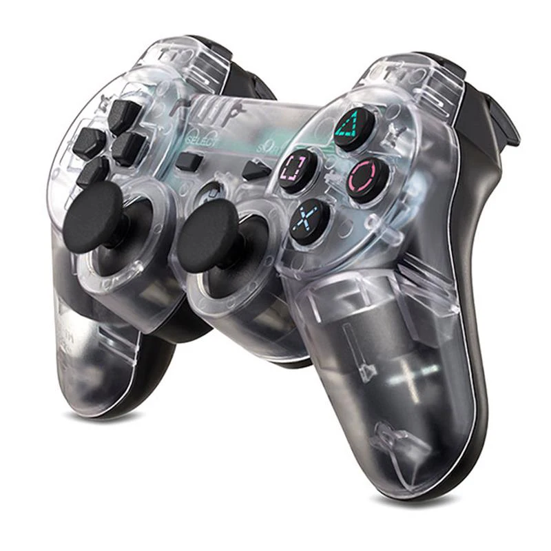 

Video Game Wireless Dual Shock Gamepad Transparent Hand Controller for Sony PS3 Playstation 3 Console Joystick Remote